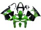 1998-1999 Kawasaki ZX6R Motorcycle Fairings - Green Glossy Black Elf Bridgestone Canada