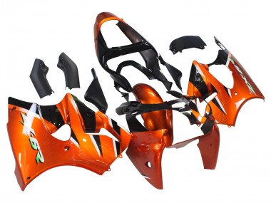2000-2002 Kawasaki ZX6R Motorcycle Fairings - Orange Black Canada
