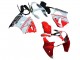 2000-2002 Kawasaki ZX6R Motorcycle Fairings - White Red Black Canada