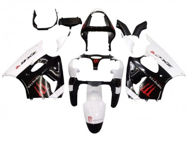 2000-2002 Kawasaki ZX6R Motorcycle Fairings - White Black Red Monster Canada