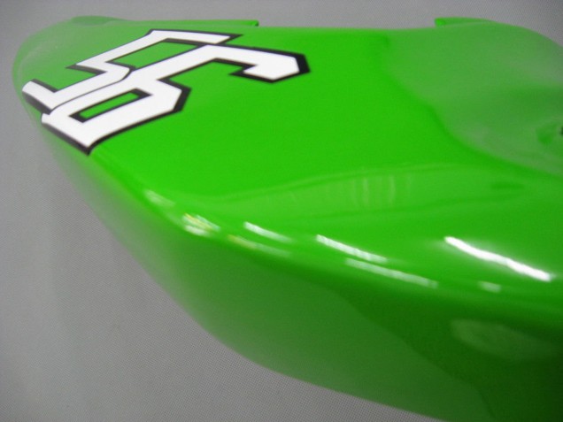 2003-2004 Kawasaki ZX6R Motorcycle Fairings - Green White Black Elf Bridgestone Canada