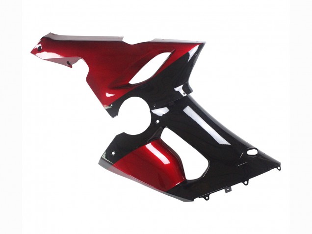 2005-2006 Kawasaki ZX6R Motorcycle Fairing - Red Glossy Black Canada