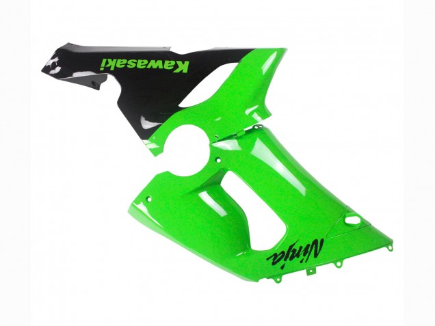 2005-2006 Kawasaki ZX6R Motorcycle Fairings - Green Black Ninja Canada