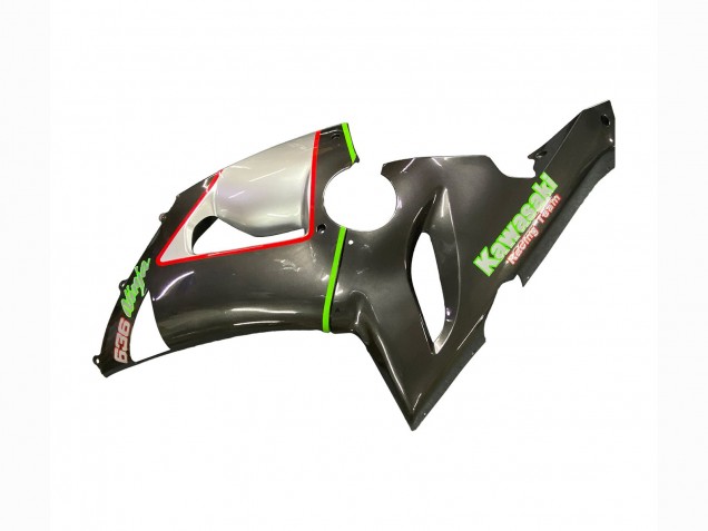 2005-2006 Kawasaki ZX6R Motorcycle Fairings - Black Silver Green Red K-26 Canada