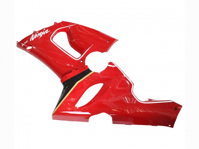 2005-2006 Kawasaki ZX6R Motorcycle Fairings - Red Yellow Black Canada