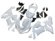 2005-2006 Kawasaki ZX6R Motorcycle Fairings - White Canada