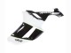 2007-2008 Kawasaki ZX6R Motorcycle Fairings - Black White Ninja Canada