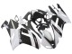 2007-2008 Kawasaki ZX6R Motorcycle Fairing - White Black Canada