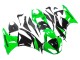 2009-2012 Kawasaki ZX6R Motorcycle Fairings - Green Glossy Black Canada