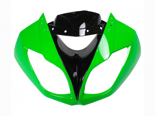 2009-2012 Kawasaki ZX6R Motorcycle Fairings - Green Glossy Black Canada