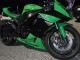 2009-2012 Kawasaki ZX6R Motorcycle Fairings - Green Glossy Black Canada