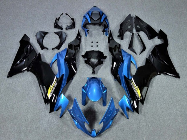 2009-2012 Kawasaki ZX6R Motorcycle Fairings - Blue Glossy Black Yellow Canada
