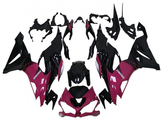 2013-2018 Kawasaki ZX6R Motorcycle Fairing - Purple Glossy Black Canada