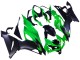 2019-2022 Kawasaki ZX6R Motorcycle Fairings - Green Matte Black Canada