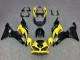 2019-2022 Kawasaki ZX6R Motorcycle Fairings - Yellow Matte Black Canada