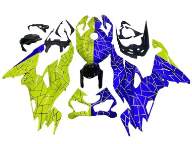 2019-2022 Kawasaki ZX6R Motorcycle Fairings - Blue Yellow Canada