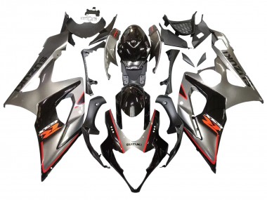2005-2006 Suzuki GSXR 1000 Motorcycle Fairing - Silver Black Red Canada
