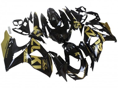 2009-2016 Suzuki GSXR 1000 Motorcycle Fairings - Glossy Black Gold Canada