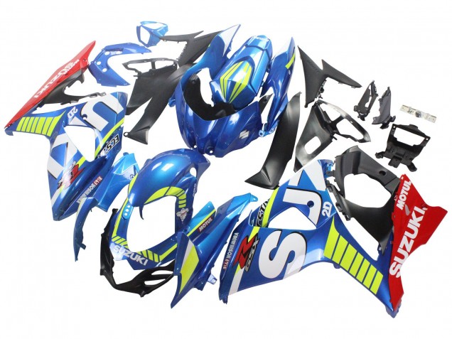 2009-2016 Suzuki GSXR 1000 Motorcycle Fairings - Light Blue Green Red Motul Canada