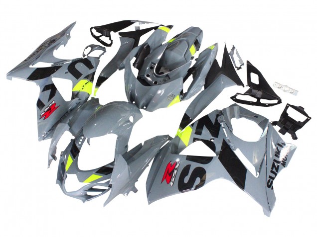 2009-2016 Suzuki GSXR 1000 Motorcycle Fairings - Grey Neon Yellow Black Motul Canada