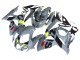 2009-2016 Suzuki GSXR 1000 Motorcycle Fairings - Grey Neon Yellow Black Motul Canada