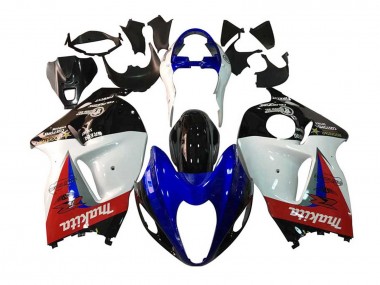 1996-2007 Suzuki GSXR 1300 Hayabusa Motorcycle Fairings - White Blue Red Makita Black Canada