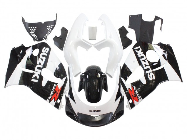 1996-2000 Suzuki GSXR 600 / GSXR 750 Motorcycle Fairings - Black White Canada