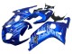2001-2003 Suzuki GSXR 600 / GSXR 750 Motorcycle Fairings - Blue with White Flame Canada