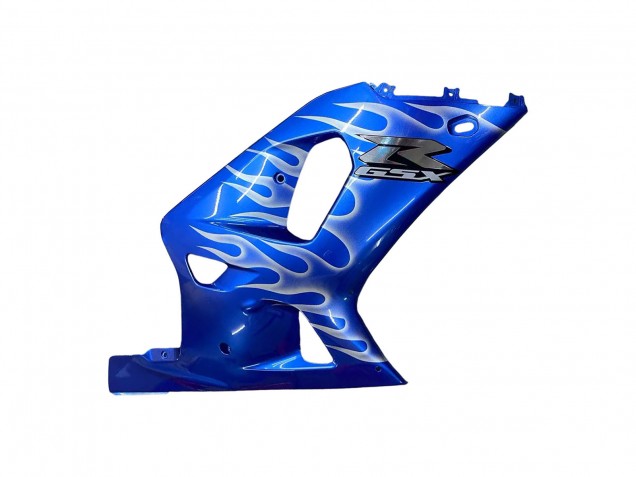 2001-2003 Suzuki GSXR 600 / GSXR 750 Motorcycle Fairings - Blue with White Flame Canada