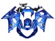 2001-2003 Suzuki GSXR 600 / GSXR 750 Motorcycle Fairings - Blue with White Flame Canada