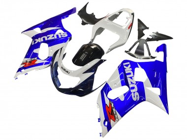 2001-2003 Suzuki GSXR 600 / GSXR 750 Motorcycle Fairing - White Blue Glossy Black Red Canada