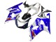 2001-2003 Suzuki GSXR 600 / GSXR 750 Motorcycle Fairing - White Blue Glossy Black Red Canada