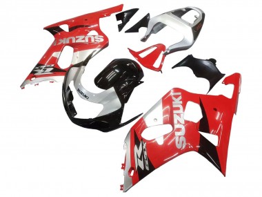 2001-2003 Suzuki GSXR 600 / GSXR 750 Motorcycle Fairing - Red White Glossy Black Canada