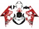 2001-2003 Suzuki GSXR 600 / GSXR 750 Motorcycle Fairing - Red White Glossy Black Canada