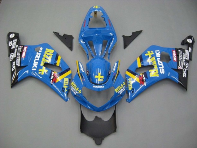 2001-2003 Suzuki GSXR 600 / GSXR 750 Motorcycle Fairings - Blue Yellow Black Motul Rizla Canada