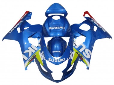 2004-2005 Suzuki GSXR 600 / GSXR 750 Motorcycle Fairings - Blue Green Red Motul Canada