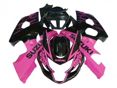 2004-2005 Suzuki GSXR 600 / GSXR 750 Motorcycle Fairing - Pink Glossy Black Canada