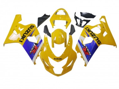 2004-2005 Suzuki GSXR 600 / GSXR 750 Motorcycle Fairing - Yellow White Blue Black Canada