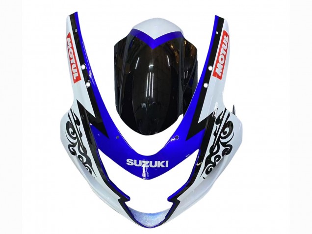 2004-2005 Suzuki GSXR 600 / GSXR 750 Motorcycle Fairing - White Blue Black Corona Motul Canada