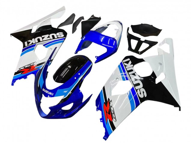 2004-2005 Suzuki GSXR 600 / GSXR 750 Motorcycle Fairing - White Blue Black Red Canada