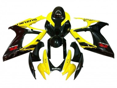 2006-2007 Suzuki GSXR 600 / GSXR 750 Motorcycle Fairings - Yellow Glossy Black Red Canada