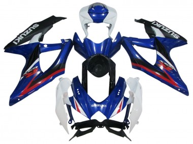 2006-2007 Suzuki GSXR 600 / GSXR 750 Motorcycle Fairings - White Blue Red Black Canada