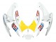 2006-2007 Suzuki GSXR 600 / GSXR 750 Motorcycle Fairings - White Red Yellow Motul Canada