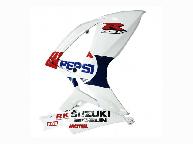 2006-2007 Suzuki GSXR 600 / GSXR 750 Motorcycle Fairings - White Red Yellow Motul Canada