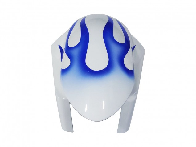 2006-2007 Suzuki GSXR 600 / GSXR 750 Motorcycle Fairings - White Blue Flame Canada