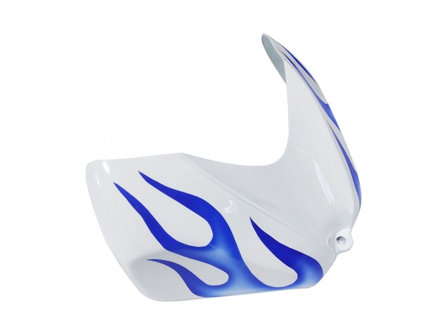 2006-2007 Suzuki GSXR 600 / GSXR 750 Motorcycle Fairings - White Blue Flame Canada