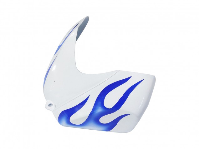 2006-2007 Suzuki GSXR 600 / GSXR 750 Motorcycle Fairings - White Blue Flame Canada