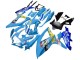 2008-2010 Suzuki GSXR 600 / GSXR 750 Motorcycle Fairings - Blue Yellow Rizla Canada