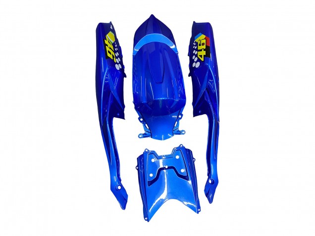 2008-2010 Suzuki GSXR 600 / GSXR 750 Motorcycle Fairings - Blue Fluorescent Green Shark Canada