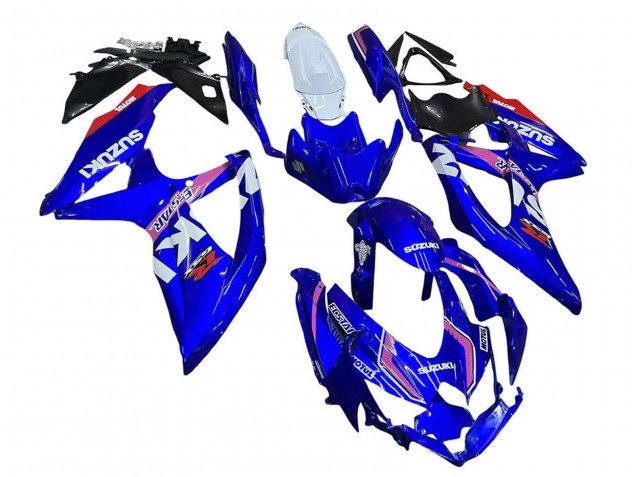 2008-2010 Suzuki GSXR 600 / GSXR 750 Motorcycle Fairings - White Blue Pink Ecstar Motul Canada